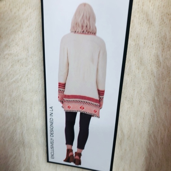 RARE MAXSPORT Tribal Aztec Long Cardigan Bohemian Boho Fringe Size M‎ $298 - Picture 10 of 16